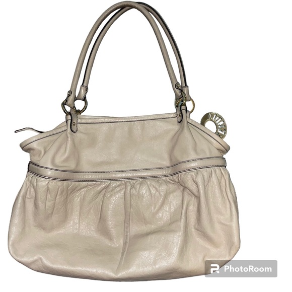Fendi Large Chef Shopper Tote Bag in Chiaro Beige Cream Lambskin Leather Bag - Picture 3 of 17